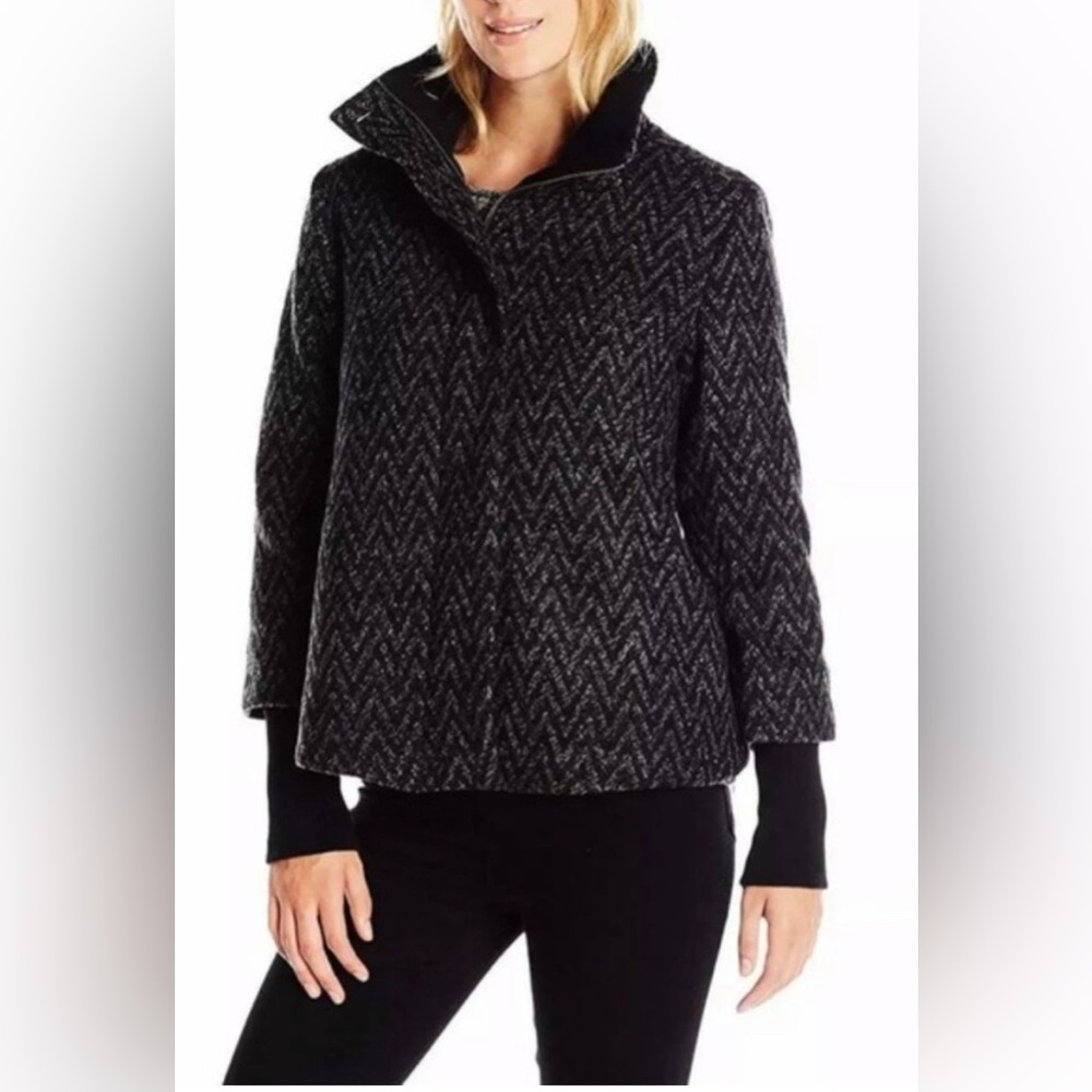Prana Charcoal Chevron Wool-Blend Jacket